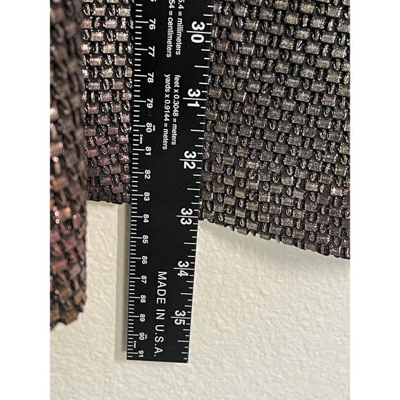 Free People Diamonds Are Forever Irridescent Metallic Puff Sleeve Mini Dress S - Picture 11 of 15